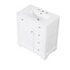 30" Bathroom Vanity with Sink Top, Bathroom Vanity Cabinet with Door and Two Drawers, MDF Boards, Solid Wood, One Package