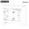 36" Bathroom Vanity with Sink Top, Bathroom Vanity Cabinet with Two Doors and Three Drawers, Solid Wood , MDF Boards ,One Package
