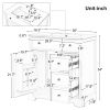 30" Bathroom Vanity with Sink Top, Bathroom Vanity Cabinet with Door and Two Drawers, MDF Boards, Solid Wood, One Package