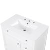 30" Bathroom Vanity with Sink Top, Bathroom Vanity Cabinet with Door and Two Drawers, MDF Boards, Solid Wood, One Package