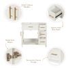 36" Bathroom Vanity with Sink Top, Bathroom Vanity Cabinet with Two Doors and Three Drawers, Solid Wood , MDF Boards ,One Package